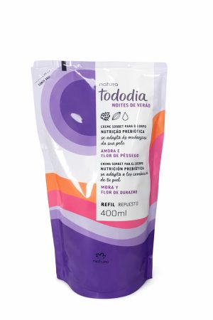 Refil Hidratante Corporal Noites de Verão - Amora e Flor de Pêssego (400ml)