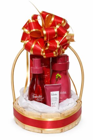 Cesta personalizada ( Hidratante Corporal + Body Splash + Creme para as mãos)